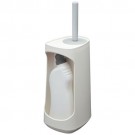 Tiger Tess toiletborstelhouder met opbergfunctie vrijstaand en SwoopÂ® borstel flexibel wit/lichtgrijs