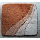 Anti-slip Badkamermat - Bidetmat - 55cm x 50cm - Bruin/Oranje