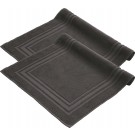 Komfortec Badmat Set - 2 stuks - 50x70 cm - 100% Katoen - Zachte en Absorberende Douchemat - Antraciet