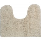 MSV WC/Badkamerkleed/badmat - voor op de vloer - creme wit - 45 x 35 cm - polyester/katoen