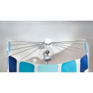 Kleine Wolke Big spider paraplu systeem voor douchegordijn 94x71 cm, wit