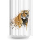 Zethome Tiger - Douchegordijn met Ringen - 180x200 cm - Digitaal Printen - Badkamer Gordijn - Shower Curtain - Waterdicht - Sneldrogend - Anti Schimmel -Wasbaar en Duurzaam