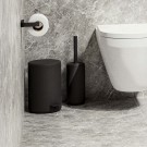 Zone Denmark Rim toiletborstel - Aluminium (poedercoating) - D 10 cm - H 39 cm - zwart - vrijstaand